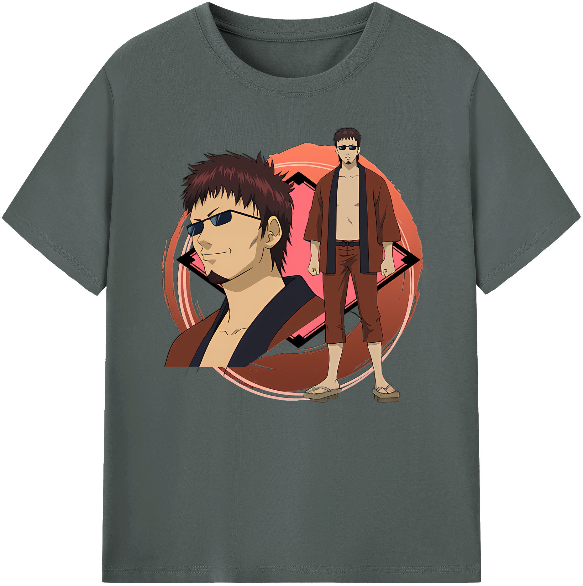（画像用） ぎんたま 坂田銀時（さかたぎんとき） 神楽 志村新八（しむら しんぱち） GINTAMA Sakata Gintoki Kagura Shimura Shinpachi 綿100％ メンズ半袖Tシャツ｜肌触りやわらか＆通気性